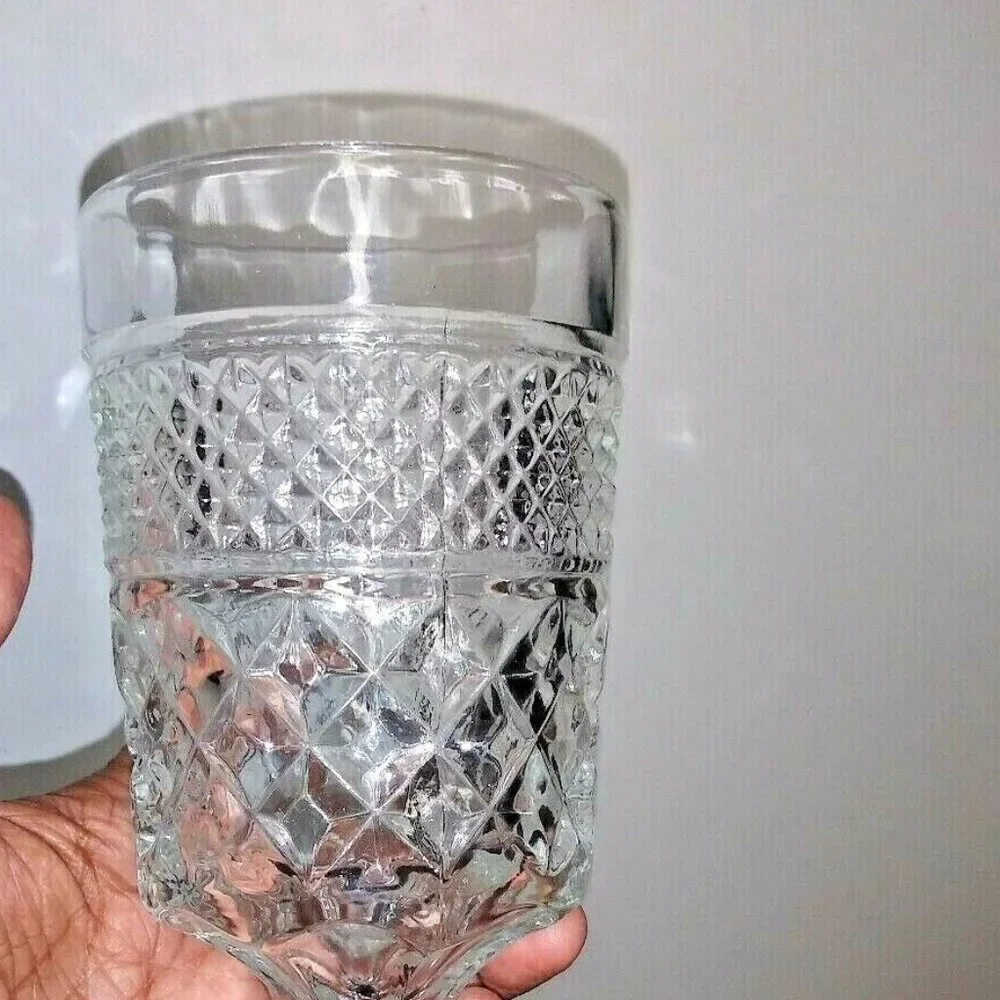 Anchor Hocking Wexford Diamond Glass 6 1/2